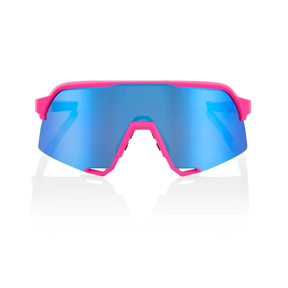 100% S3 Soft Tact Pink HiPER Blue Multilayer Mirror Lens