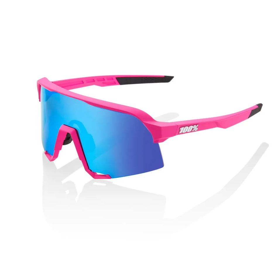 100% S3 Soft Tact Pink HiPER Blue Multilayer Mirror Lens