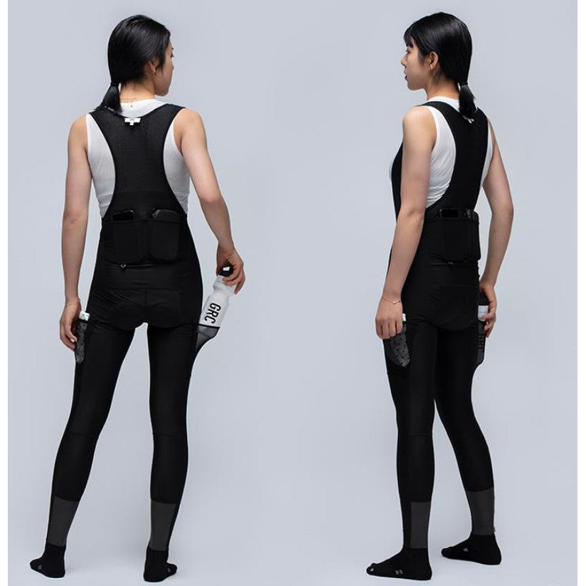 GRC SS20 Women Cycling Bib Tights Utility Reflective Black