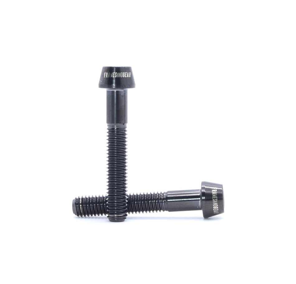 Framesandgear Titanium Screw Distrance Mount Bolts M5*30 Black 2 pieces