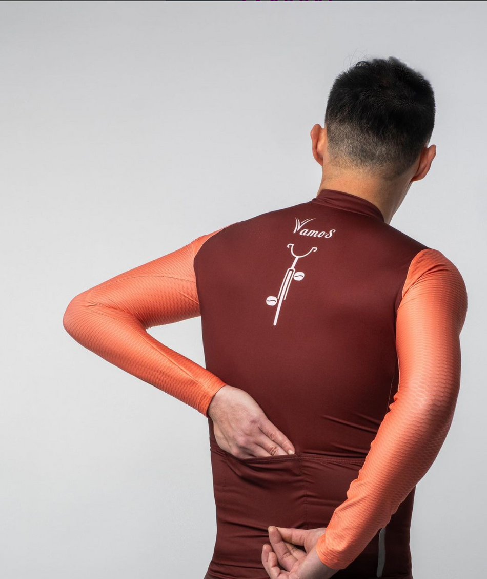 Vamos Pro Jersey - Long Sleeve - Maroon / Pink