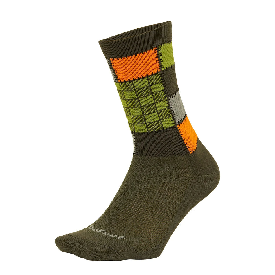 Defeet Aireator 6" Patchwork cycling socks