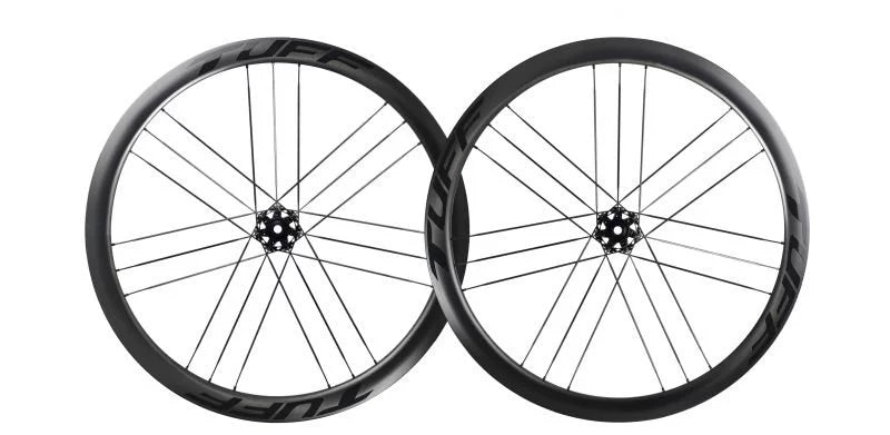 TUFF Helium 46 Carbon Spokes Carbon Road Wheelset